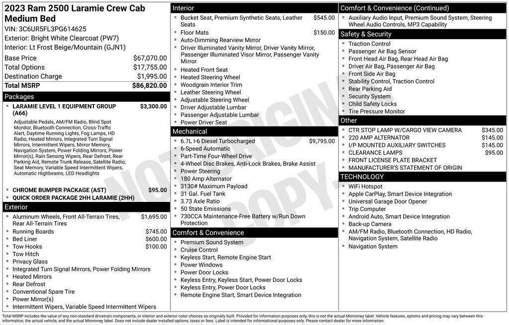2023 RAM 2500 Laramie