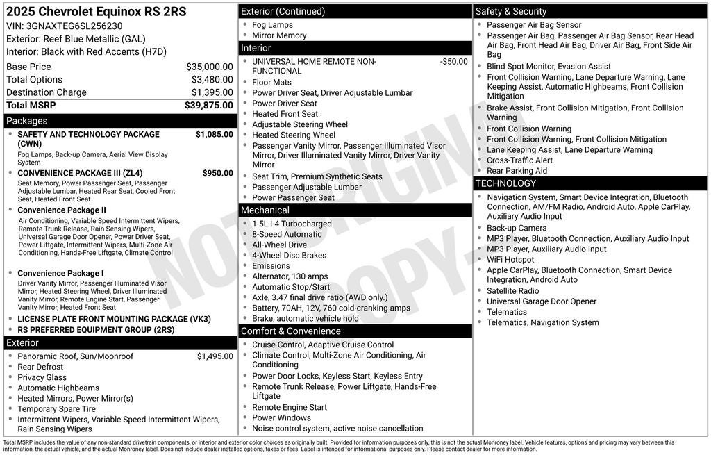 2025 Chevrolet Equinox RS