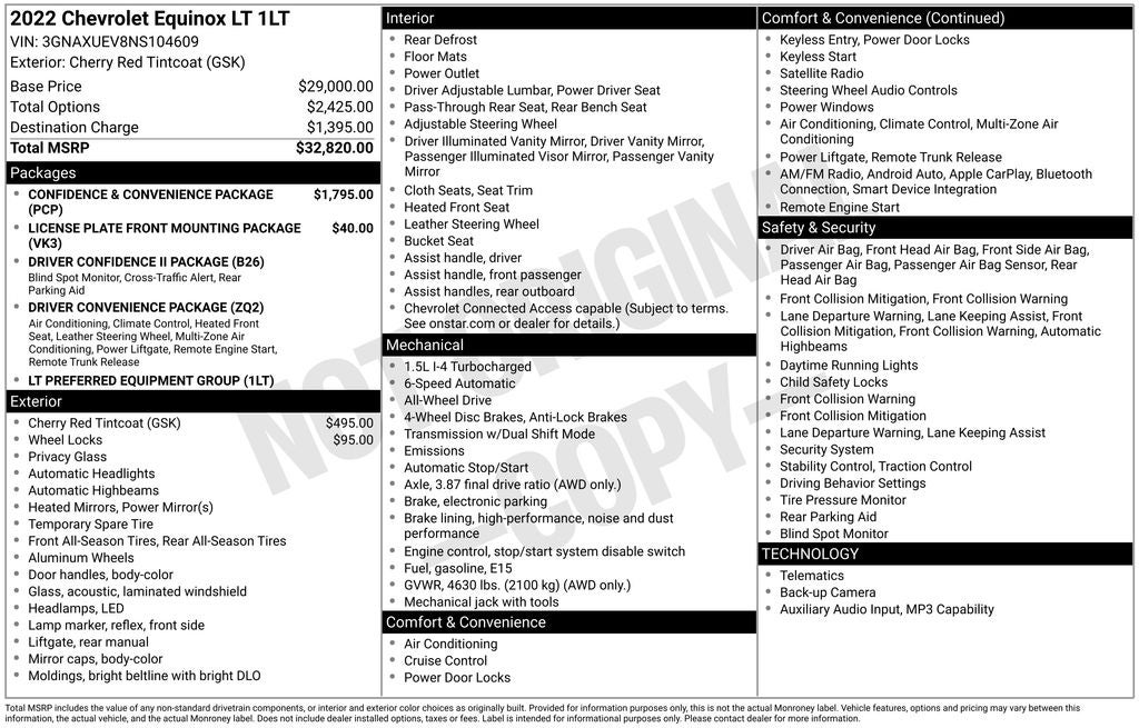 2022 Chevrolet Equinox AWD LT