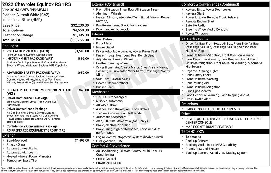 2022 Chevrolet Equinox AWD RS