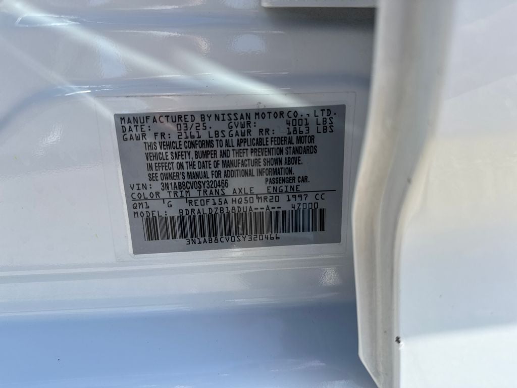 2025 Nissan Sentra SV