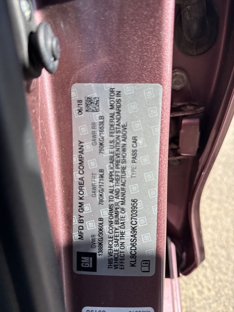 2019 Chevrolet Spark 1LT CVT