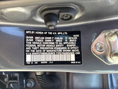 2021 Honda Civic Hatchback EX