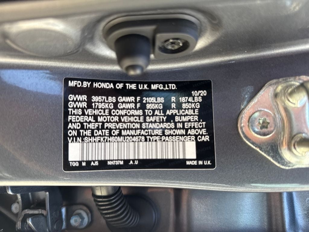 2021 Honda Civic Hatchback EX