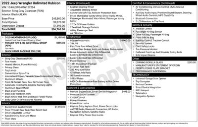 2022 Jeep Wrangler Unlimited Rubicon