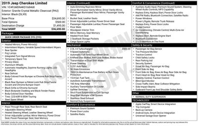 2019 Jeep Cherokee Limited