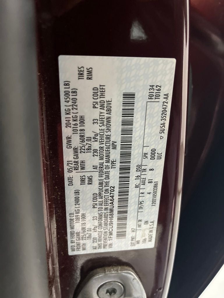 2021 Ford Escape SEL