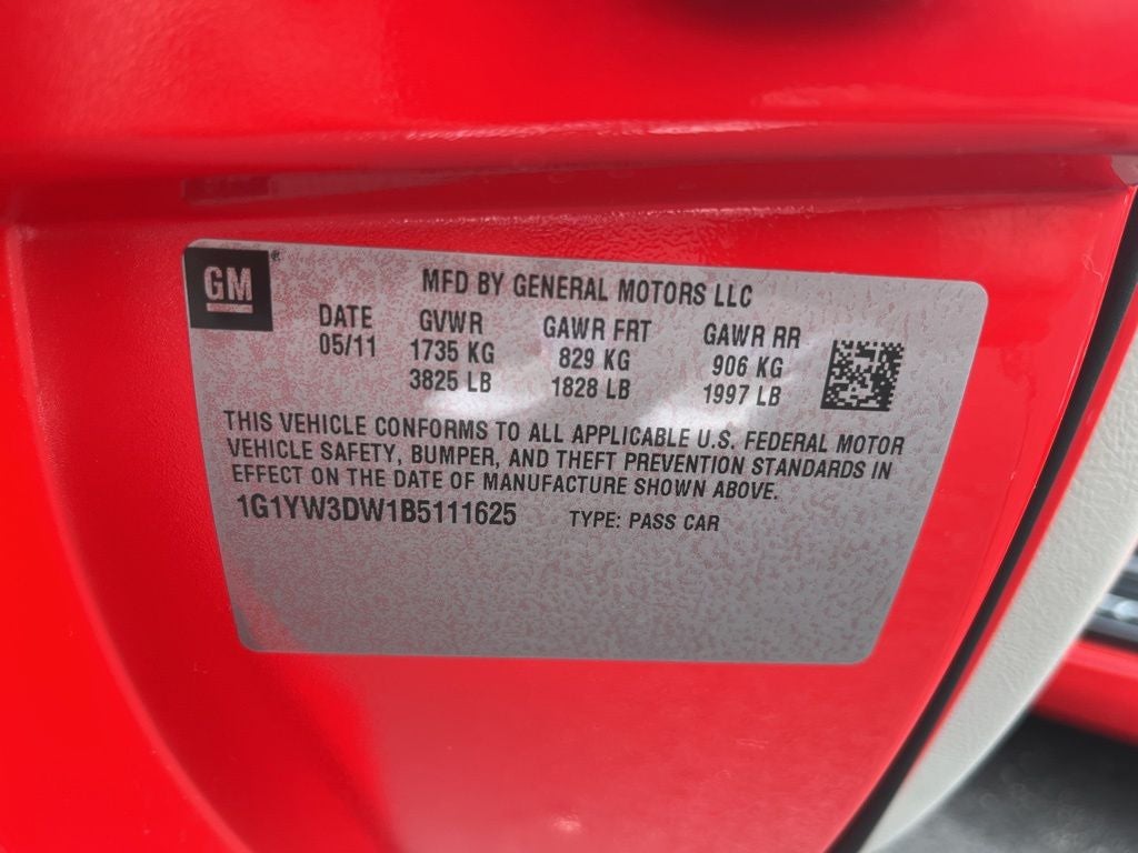 2011 Chevrolet Corvette Grand Sport 3LT