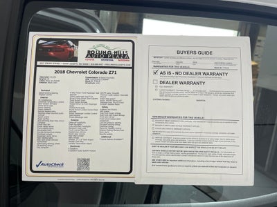 2018 Chevrolet Colorado Z71