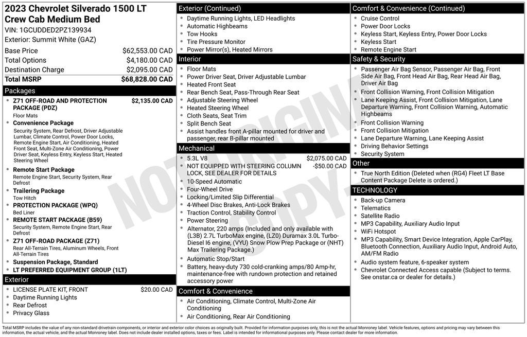 2023 Chevrolet Silverado 1500 LT LT1