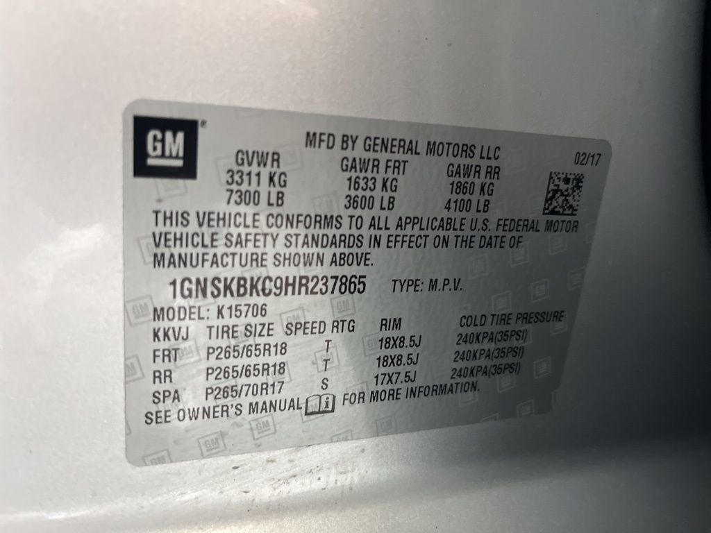 2017 Chevrolet Tahoe LT