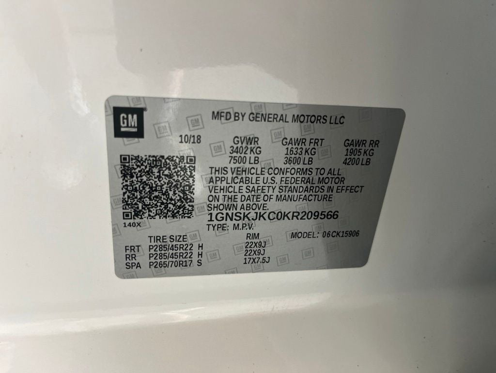 2019 Chevrolet Suburban Premier