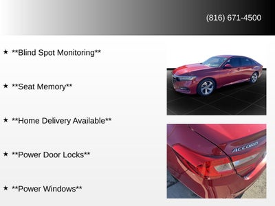 2018 Honda Accord EX-L 2.0T