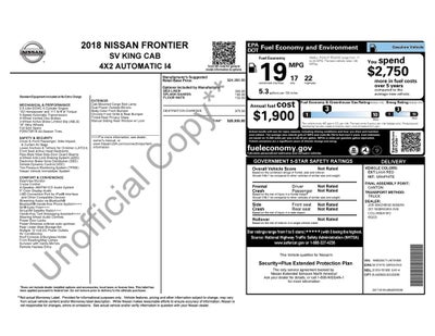2018 Nissan Frontier SV I4
