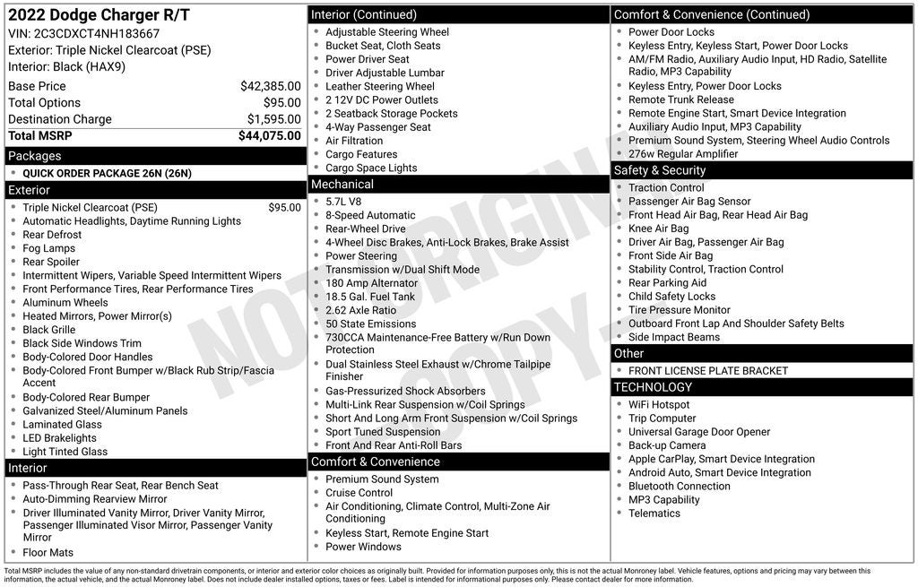 2022 Dodge Charger R/T