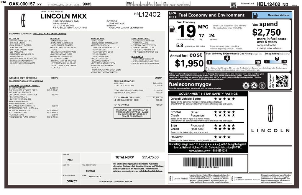 2017 Lincoln MKX Reserve