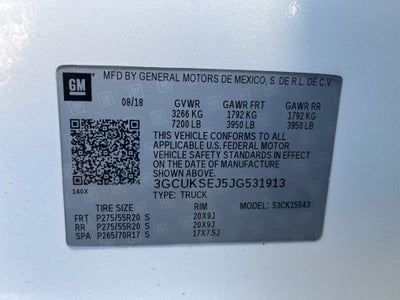 2018 Chevrolet Silverado 1500 LTZ 1LZ