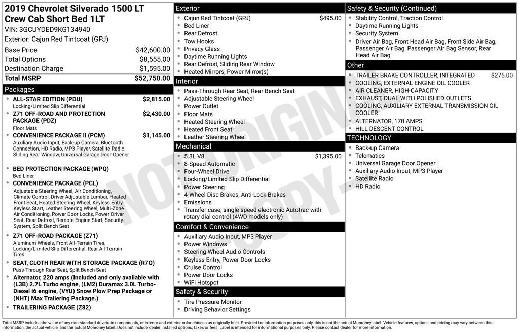 2019 Chevrolet Silverado 1500 LT