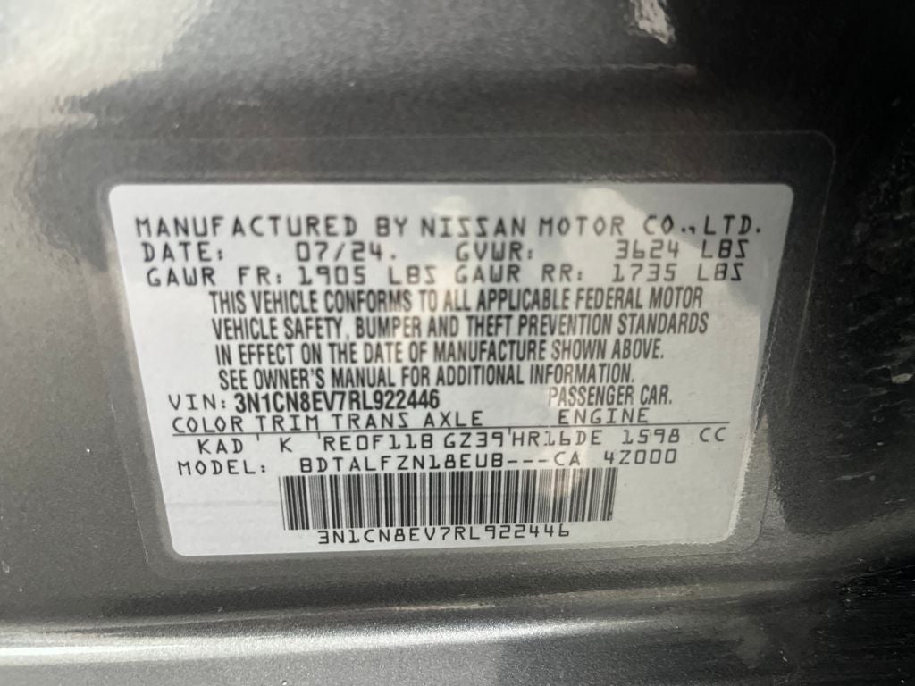2024 Nissan Versa 1.6 SV
