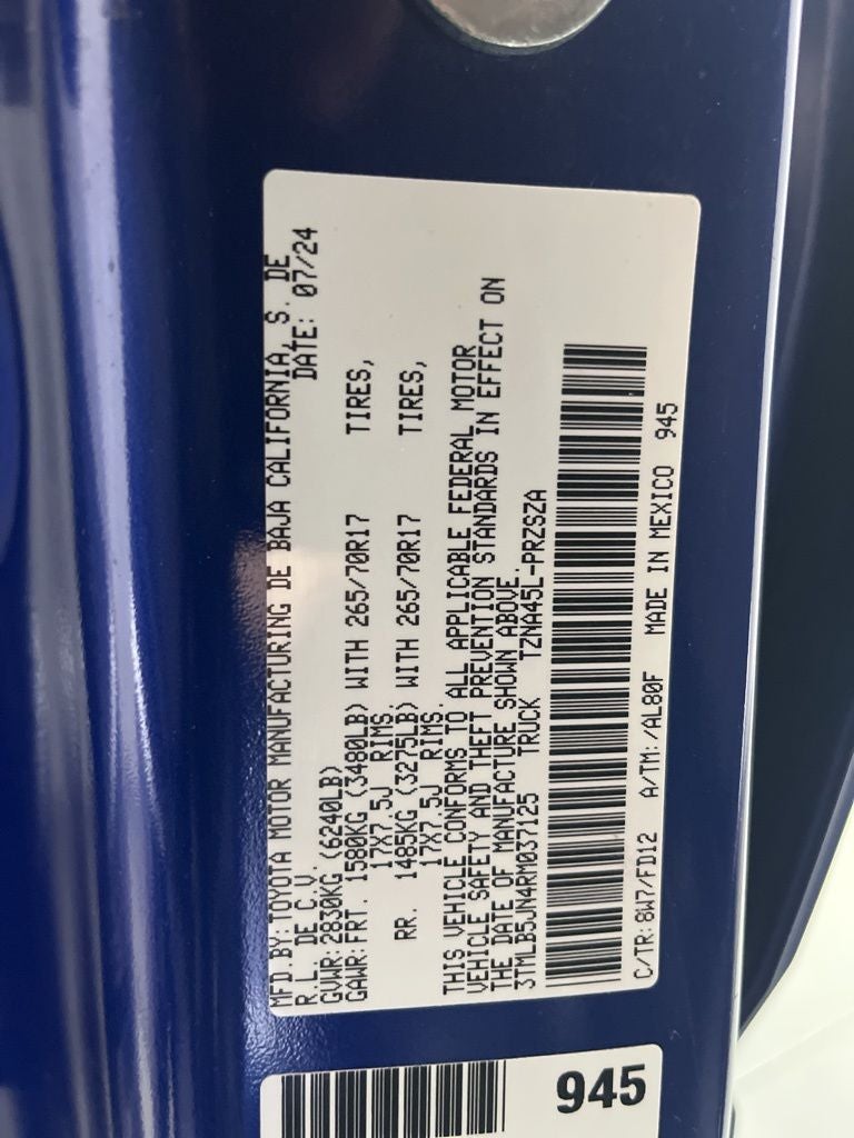 2024 Toyota Tacoma TRD Off-Road