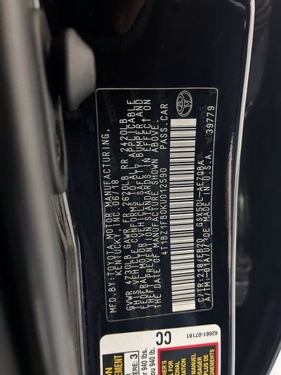 2019 Toyota Avalon XSE