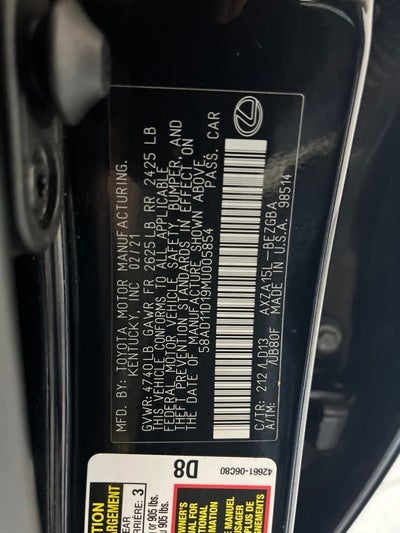 2021 Lexus ES 250