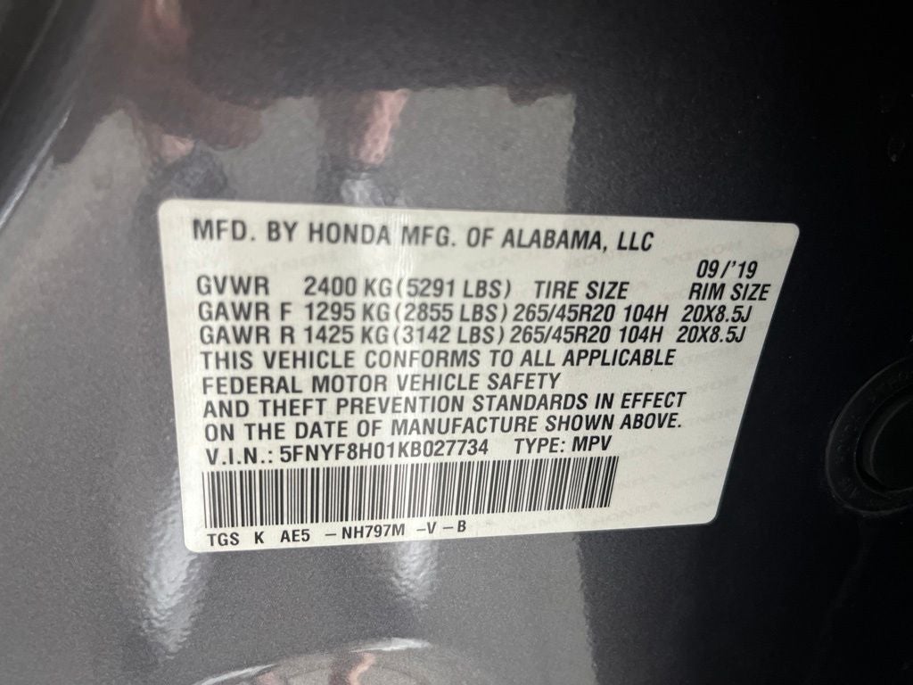 2019 Honda Passport Elite