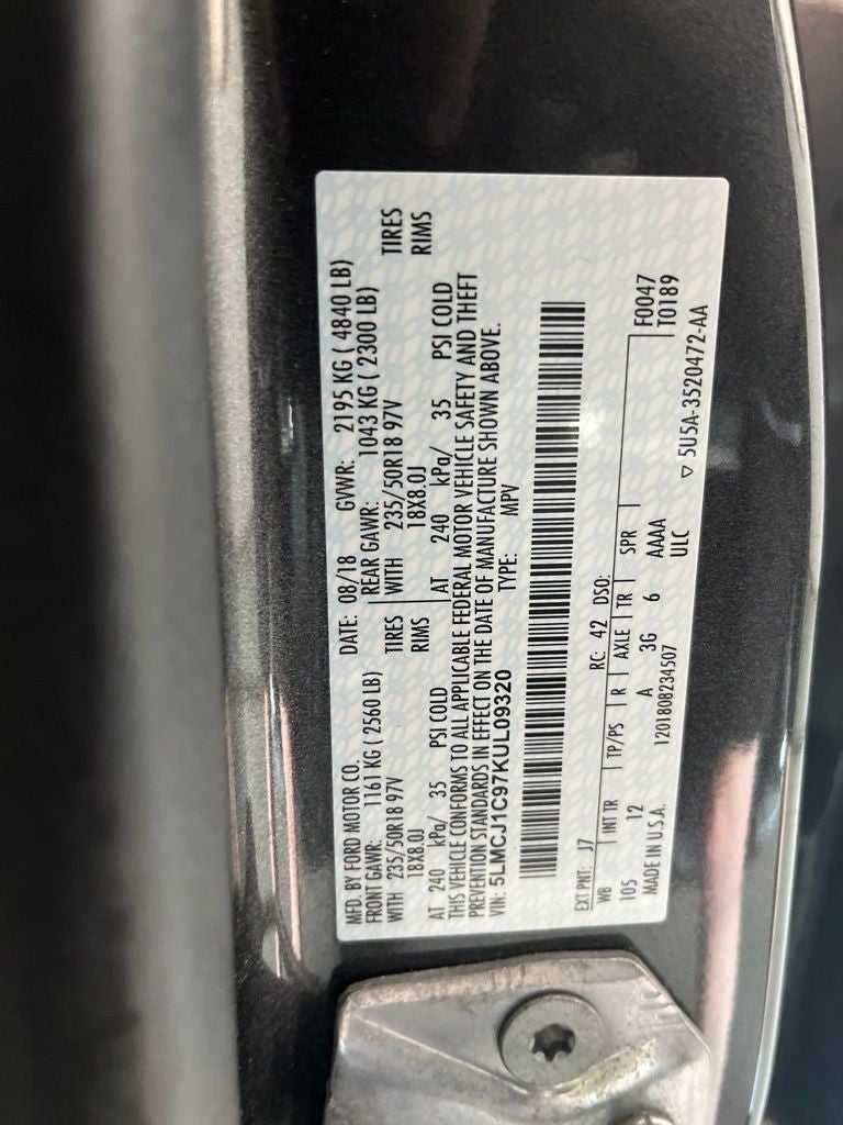 2019 Lincoln MKC Standard