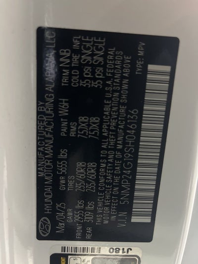 2025 Hyundai Santa Fe Hybrid SEL