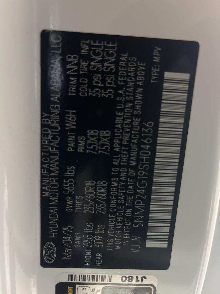 2025 Hyundai Santa Fe Hybrid SEL