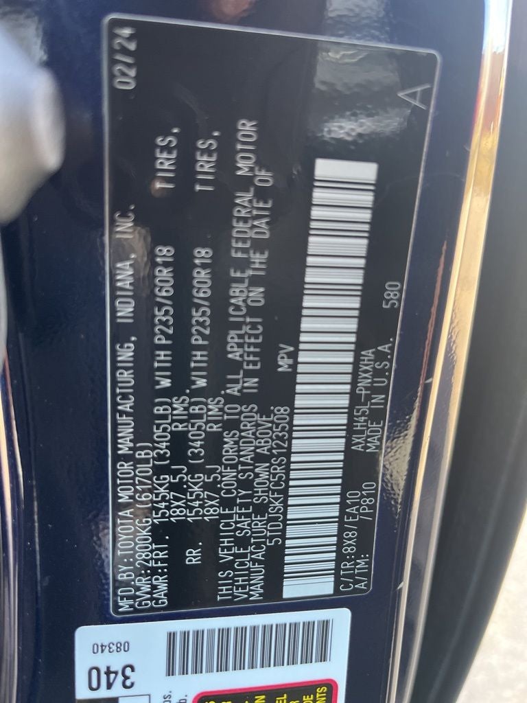 2024 Toyota Sienna XLE 7 Passenger