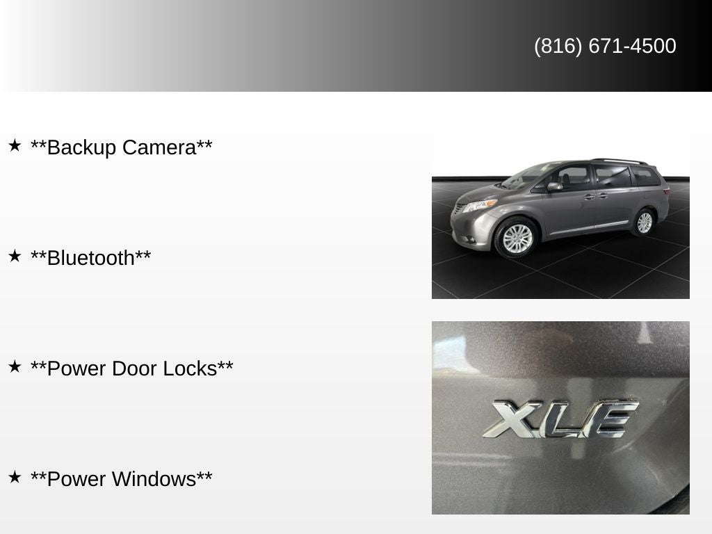 2017 Toyota Sienna XLE 7 Passenger