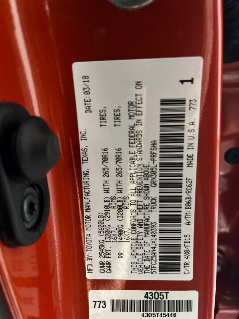 2018 Toyota Tacoma TRD Off-Road V6