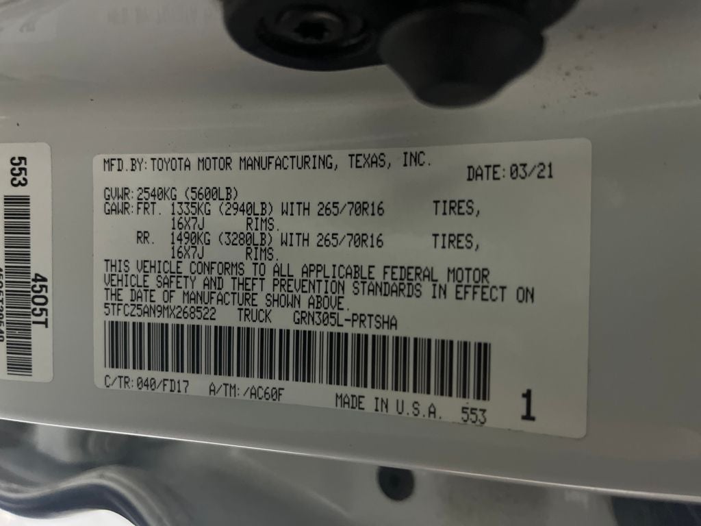 2021 Toyota Tacoma TRD Off-Road V6