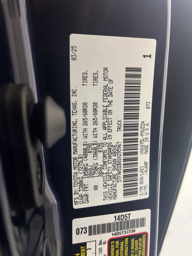 2025 Toyota Tundra Platinum