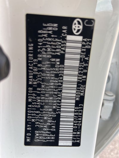 2020 Toyota Corolla LE