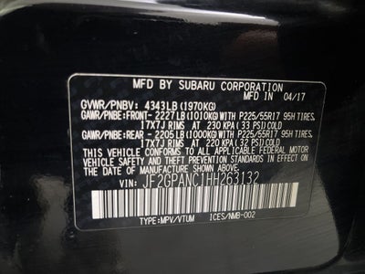 2017 Subaru Crosstrek 2.0i Limited