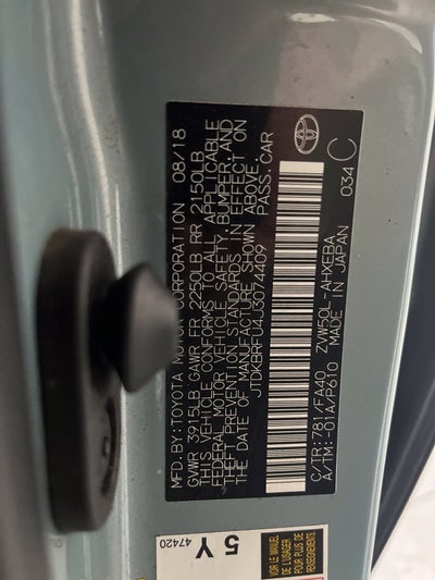 2018 Toyota Prius Two