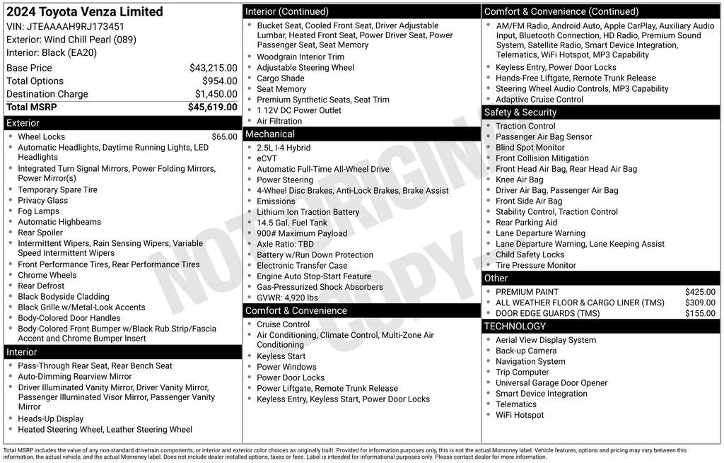 2024 Toyota Venza Limited