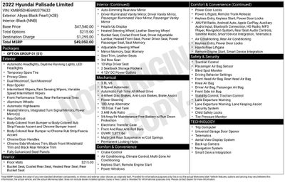 2022 Hyundai Palisade Limited