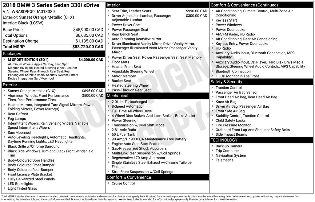 2018 BMW 3 Series 330i xDrive