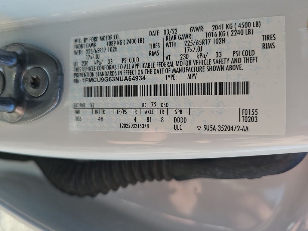 2022 Ford Escape SE