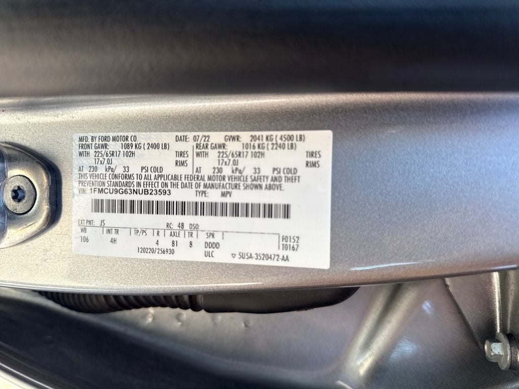 2022 Ford Escape SE