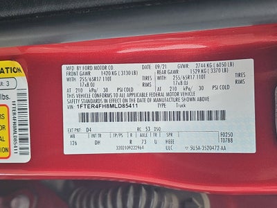 2021 Ford Ranger Lariat