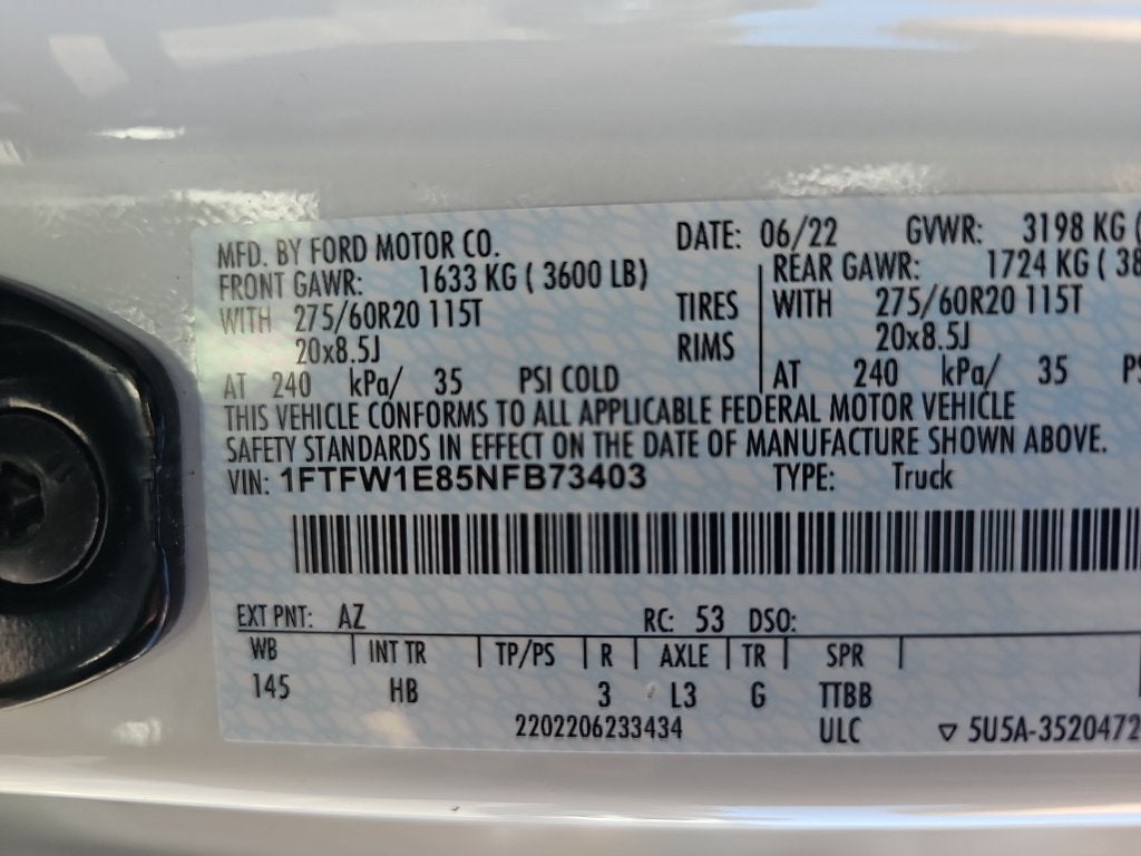 2022 Ford F-150 Lariat