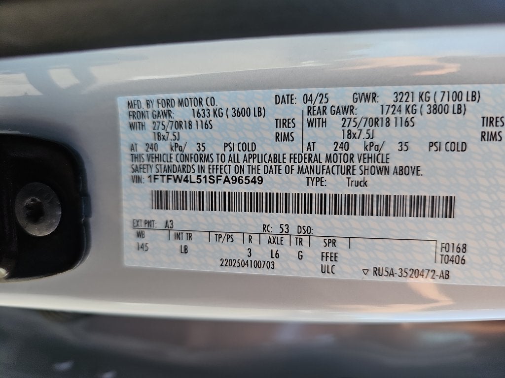 2025 Ford F-150 Tremor