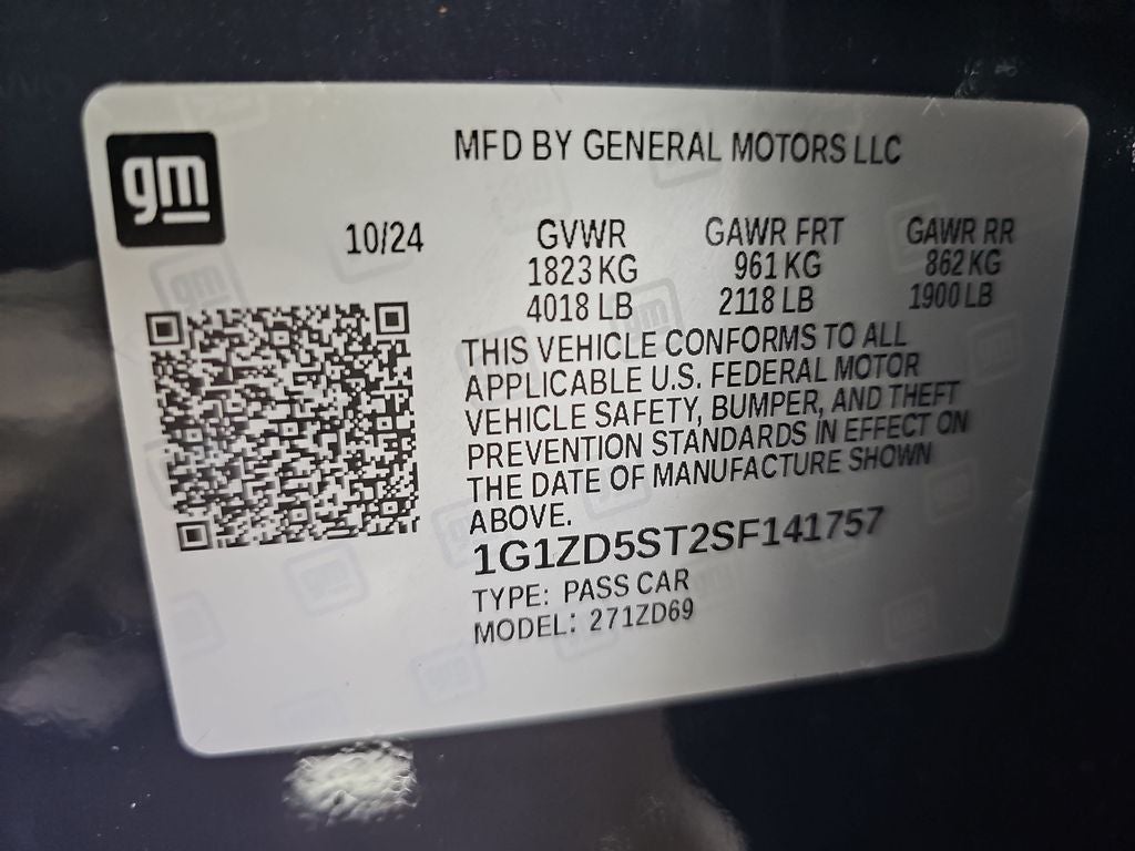 2025 Chevrolet Malibu LT 1LT