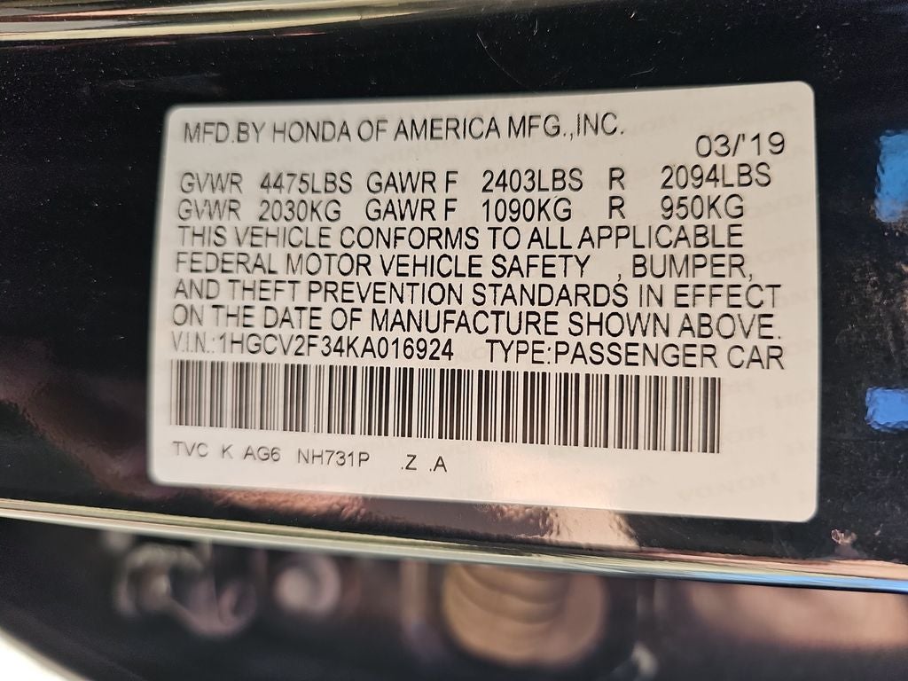 2019 Honda Accord Sport 2.0T