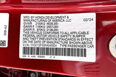 2024 Honda Accord Hybrid Sport