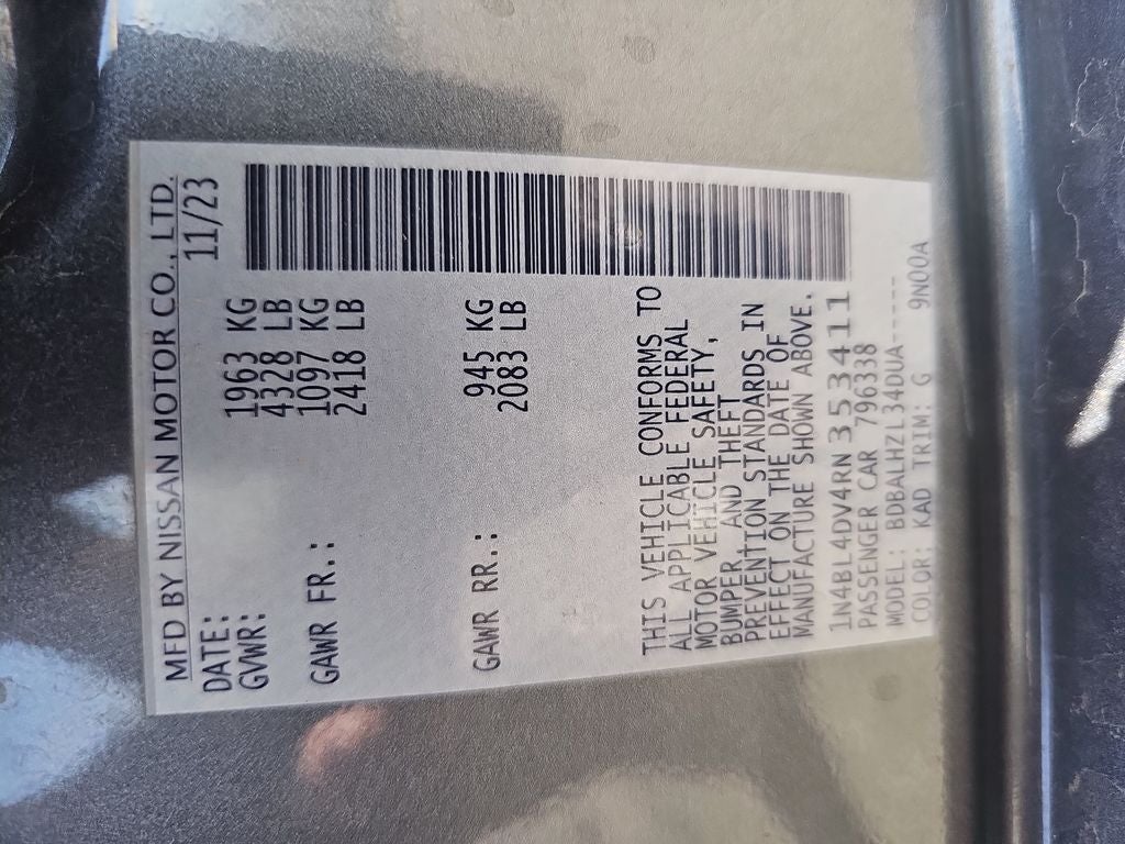 2024 Nissan Altima 2.5 SV